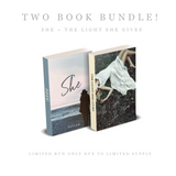 TWO BOOK BUNDLE (SHE EXPANDED EDITION+THE LIGHT SHE GIVES)